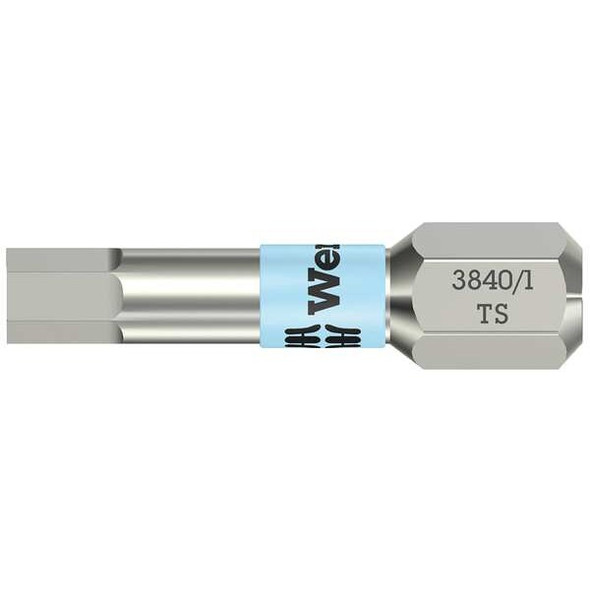 Wera Torsion Bit, Metric, 1/4", Hex, 2mm, 1", SS 05071071001