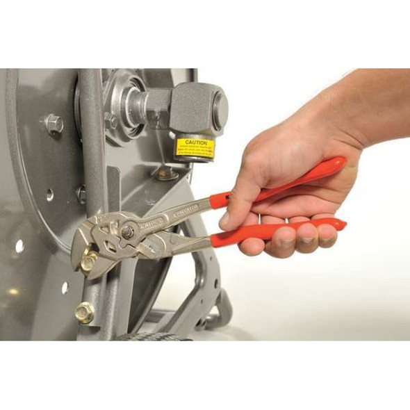 7 1-4 in Knipex Cobra Straight Jaw Plier Wrench Smooth, Plastic Grip  86 03 180 SBA