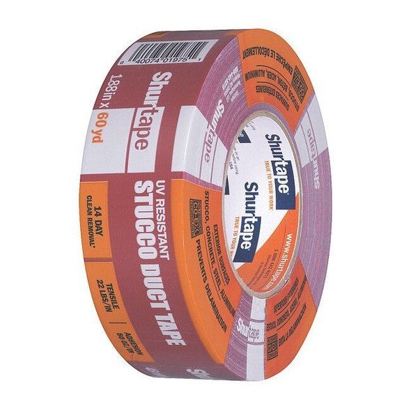 Shurtape Painter's Tape, Red, 60-1/8 yd L, 1-7/8 in W 100526