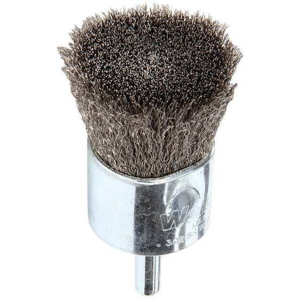 Weiler Crimped Wire End Wire Brush, Stainlesss Steel 96307