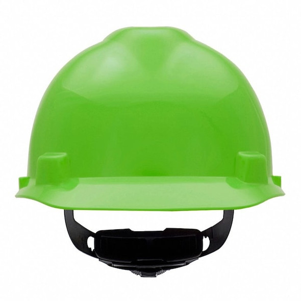 V-Gard Slotted Cap, HDPE, Fas-Trac III Suspension, Type I, Class E, Bright Lime Green (standard)