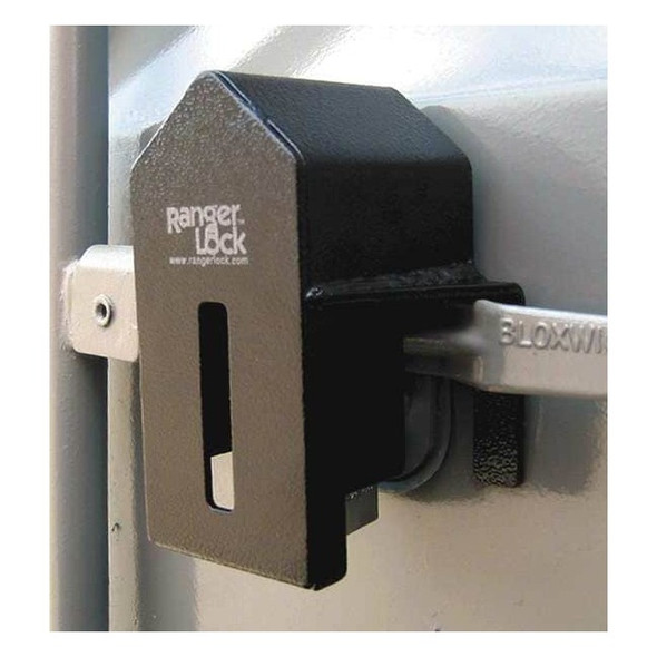 Ranger Lock Padlock Guard,Hardened Steel,Blk,7"L RGUN-0L