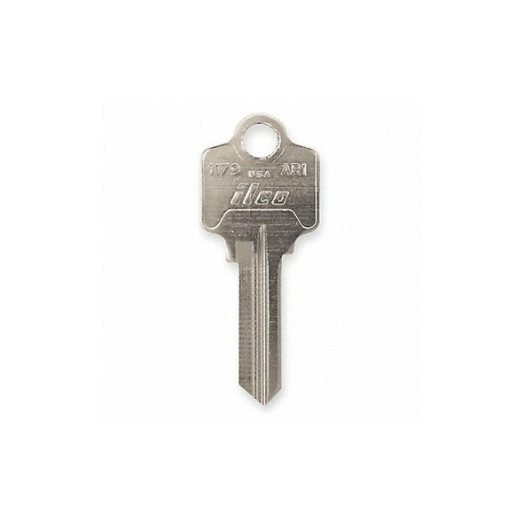 Kaba Ilco Key Blank, AR1,Brass, PK10 1179-AR1 Kaba Ilco Key Blank, AR1,Brass, PK10 1179-AR1