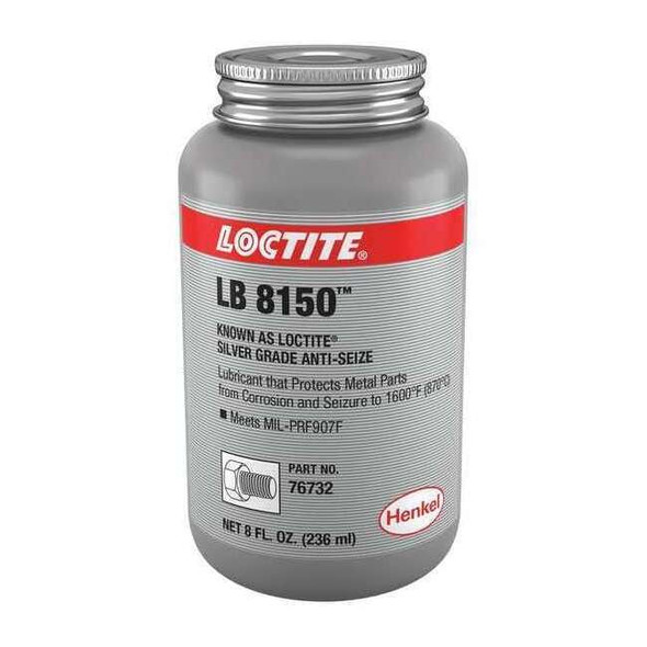Loctite Anti-Seize, 8 oz Brush-Top Can, Aluminum, Graphite, LB 8150 199012