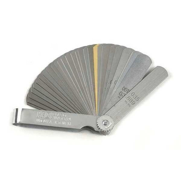 Gearwrench Feeler Gauge,32 Blade,0.0015 to 0.035 In 161D