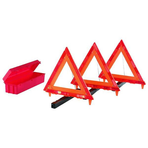 Roadside Emergency Kit, Includes 3 Warning Triangles and Storage Box