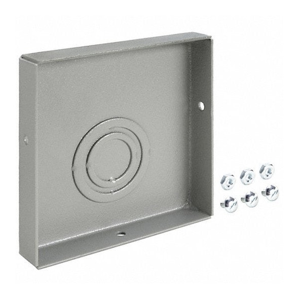 Wiegmann Wireway,End Cap,4x4 Sq In,Steel,Gray E0404 Wiegmann Wireway,End Cap,4x4 Sq In,Steel,Gray E0404
