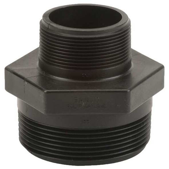 Reducing Nipple, Polypropylene, 3" x 2", Schedule 80, 300 psi Max Pressure