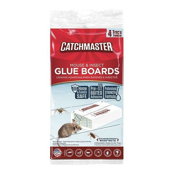 Catchmaster Glue Trap,8-1/2 In. L,5-1/4 In. W,PK4 18-72