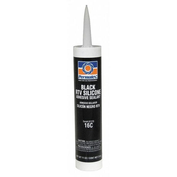 Multipurpose Gasket Sealant, 12.9 oz, Black, Temp Range -75 to 450 Degrees F