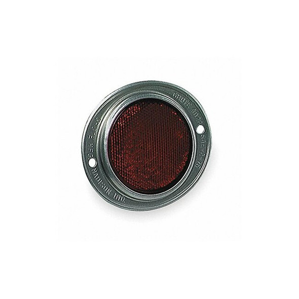 Grote Reflector, Armored, Red, Dia 4 11/16 In 40232