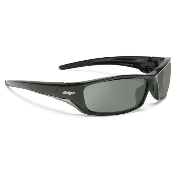 Edge Eyewear Reclus, Safety Glasses, Anti-Scratch, Gray Lens, Black Frame, Full-Frame SR116