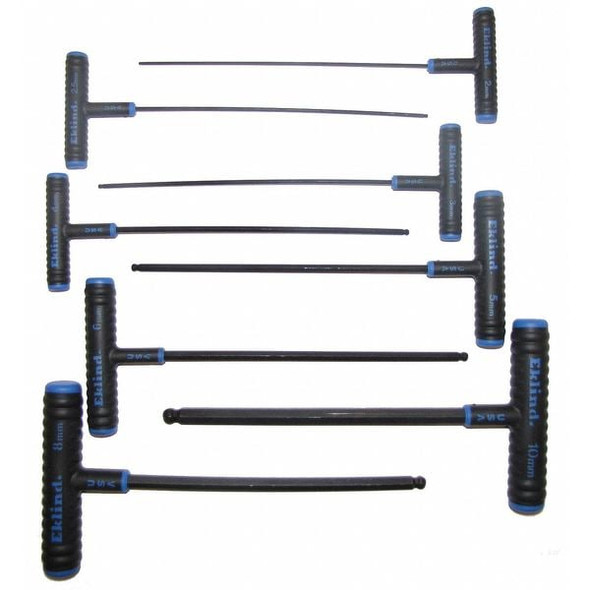 Eklind 8 Piece Metric T-Shape, Hex Key Set 64808