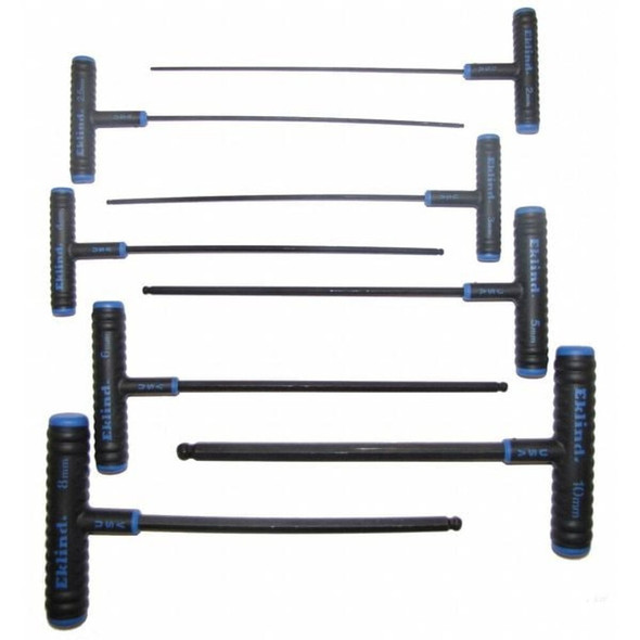 Eklind 8 Piece Metric T-Shape Hex Key Set, 64808 64808