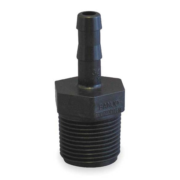 Banjo Barbed Hose Fitting,Hose ID 1/4",1/2"NPT HB050-025