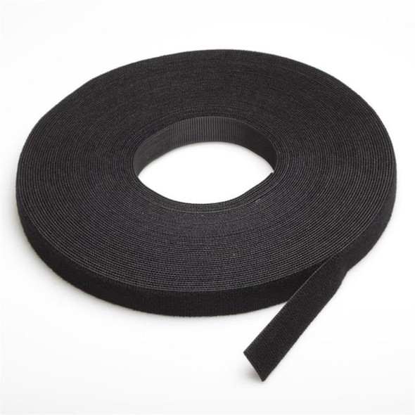 Velcro Brand Reclosable Fastener, Acrylic Adhesive, 75 ft, 2 in W, Black 191195