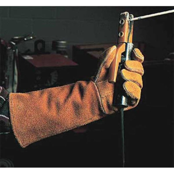 Steiner Welding Gloves, Gauntlet Cuff, Straight Thumb, Pigskin, XL, 1 PR P750-X