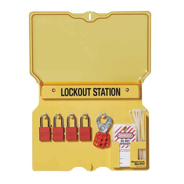 Master Lock Lockout Station,Unfilled,12-1/4 In H 1482B