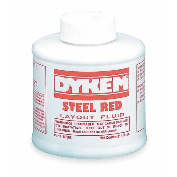 Dykem Layout Fluid,Steel Red(TM),4 oz 80396
