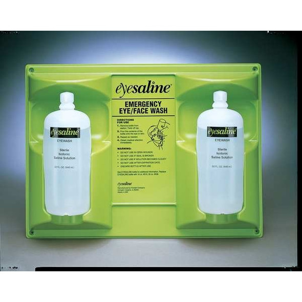 Single Use Eyewash Station, 2 (32 oz) Bottles, Includes Mounting Hardware