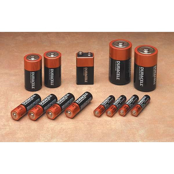 Duracell Coppertop AAA Alkaline Battery, 1.5V DC, PK4 MN2400B4Z