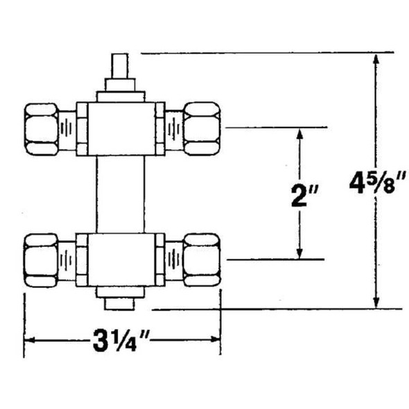 Hankison Pneumatic Bypass,3-8" Port 1701-2