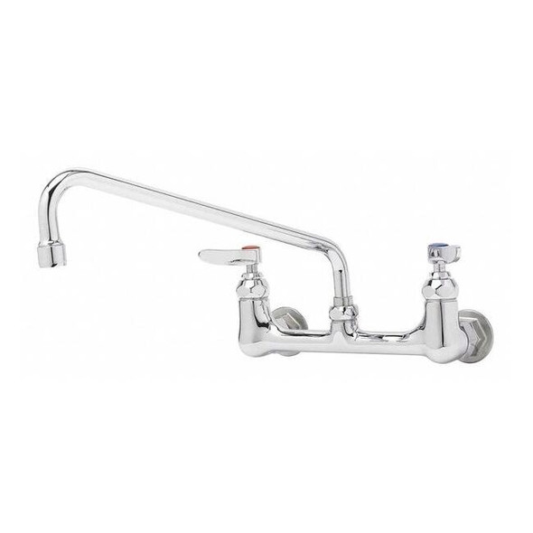 T&s Brass Low Arc Laundry Sink Faucet, Manual, 8" Mount, 2 Hole B-0231