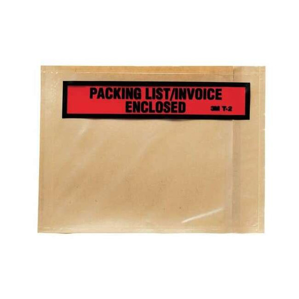 3m Packing List Envelope, Clear, PK1000, Height: 6" PLE-T2