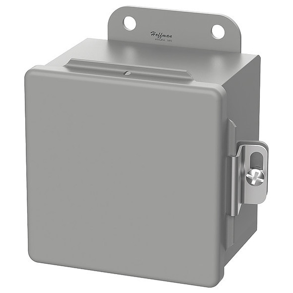 Screw Down Clamps Electrical Enclosures, 6 in H, 4 in D, 6 in W, 12, 13, Steel