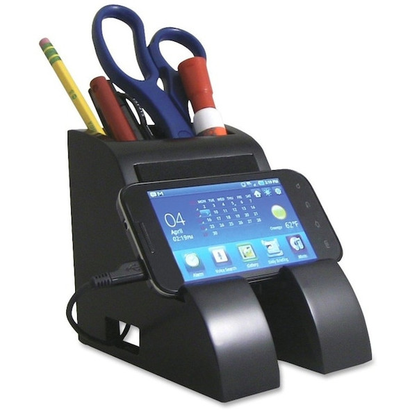 Victor Technology Pencil Holder,Black,4.7" H PH600 Victor Technology Pencil Holder,Black,4.7" H PH600