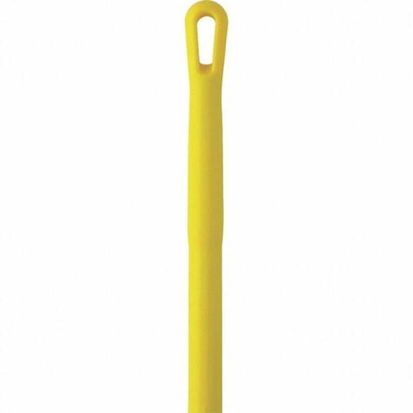 Vikan 51" Color Coded Handle, 1 1-4 in Dia, Yellow, Aluminum 29356
