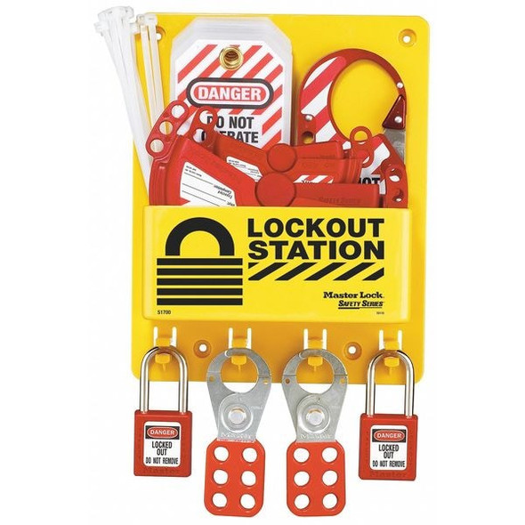 Master Lock Lockout Station,Unfilled,9-3/4 In H S1700