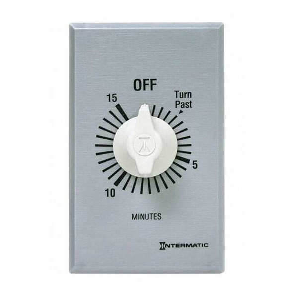 Intermatic Spring-Wound Timer, Silver, 120/277V AC FF15MC