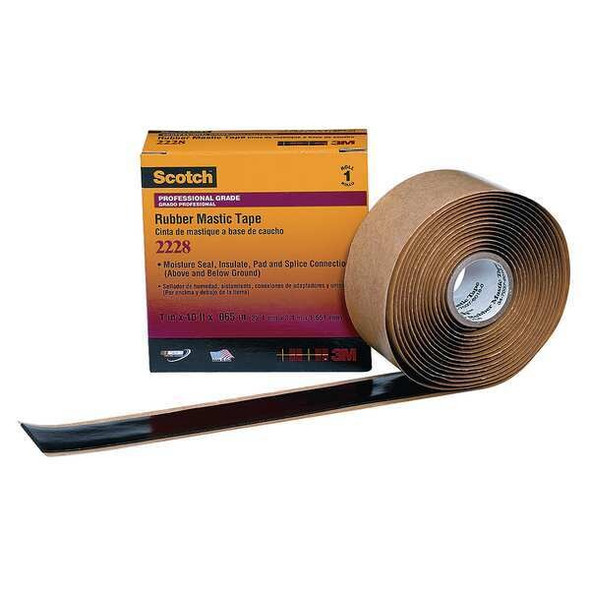 3m Insulating Elec Tape,1"x10', Scotch 2228 2228-1X10FT