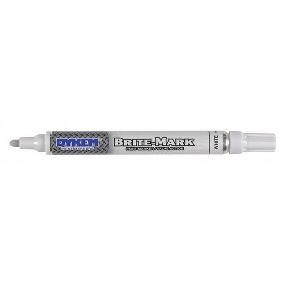 Dykem Paint Marker, Permanent, White 84003