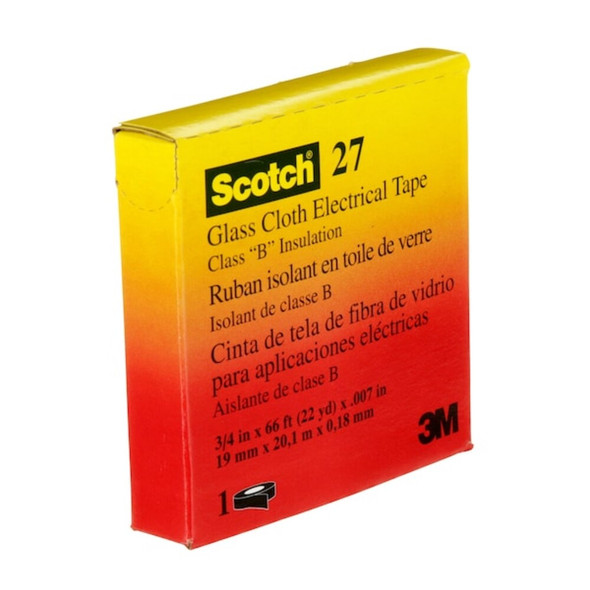 3m Electrical Tape, White, 22 yd L, 3-4 in W 27-3-4"X66'