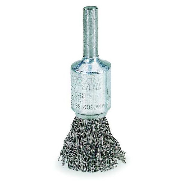 Weiler Crimped Wire End Wire Brush, Stainlesss Steel 96102