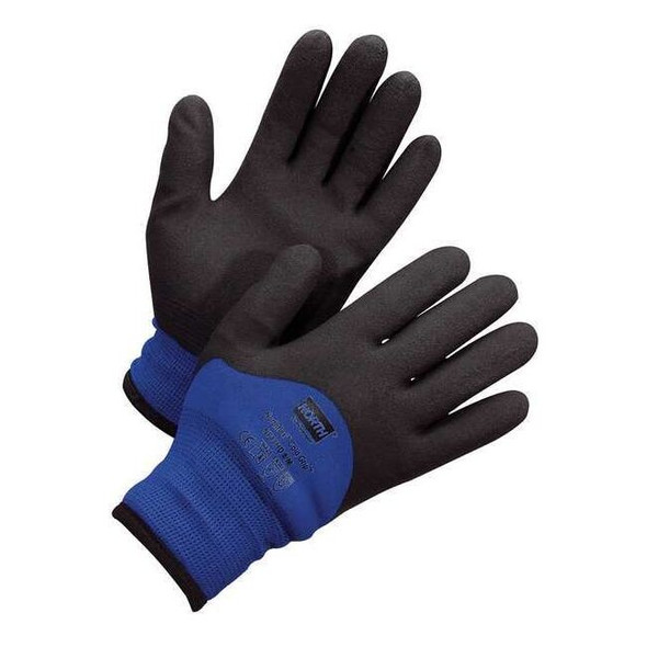 Cut-Resistant Coated Gloves, Cut Level 2 ,PVC ,Sandy ,2XL 1 PR