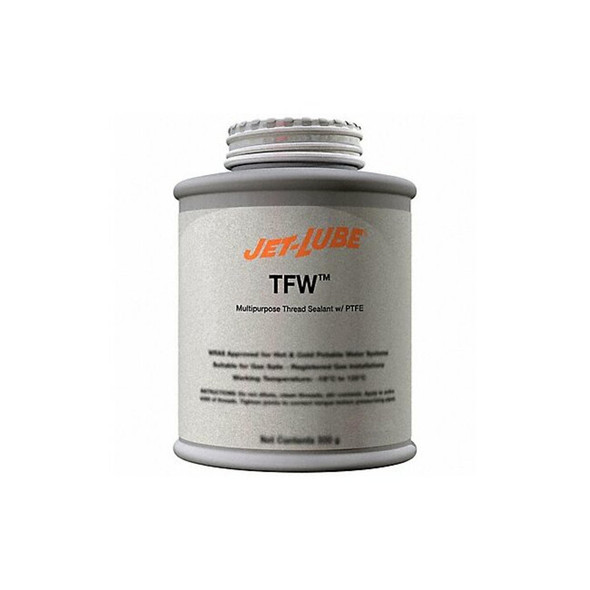 Jet-Lube Pipe Thread Sealant,16 fl oz,White 24004