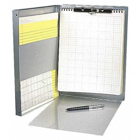 Manufacturer Varies 8-1/2" x 14" Portable Storage Clipboard 3/8", Silver 10519