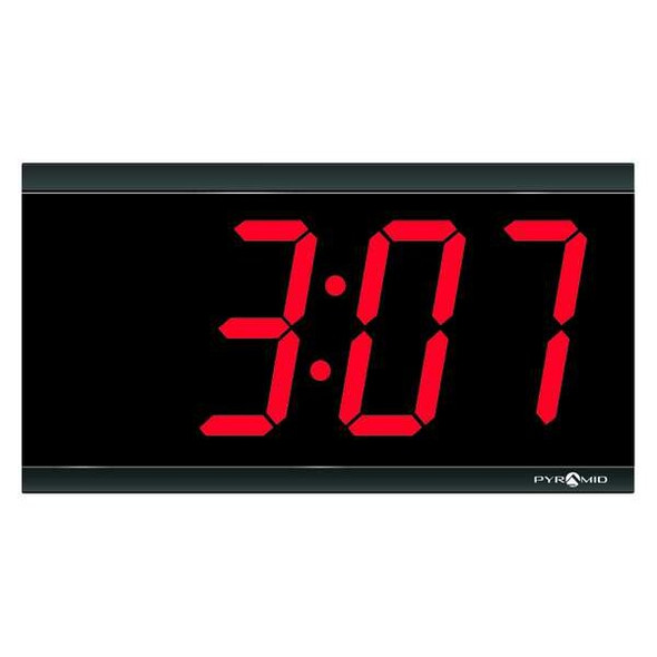Pyramid Synchronized Digital Clock,11.5"W,6.25"H 41357G Pyramid Synchronized Digital Clock,11.5"W,6.25"H 41357G