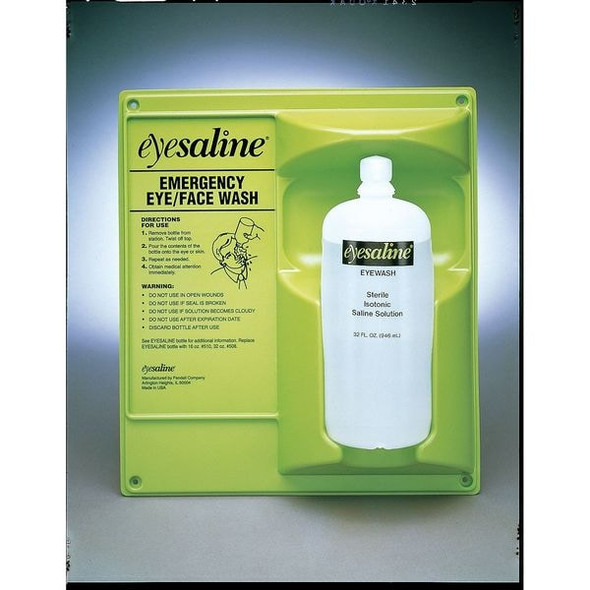 Eyesaline Single Use Eyewash Bottle, One 16 oz Bottle, 3 Year Shelf Life