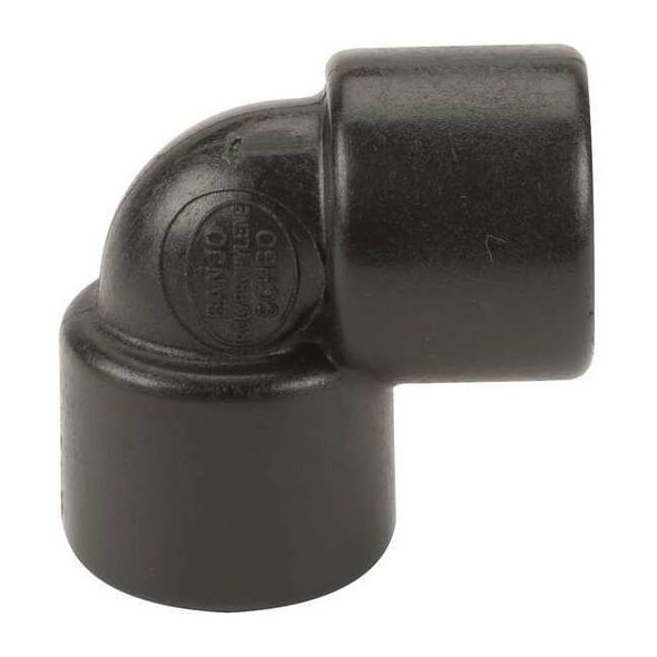 90 Degree Elbow, Polypropylene, 1/2", Schedule 80, 300 psi Max Pressure