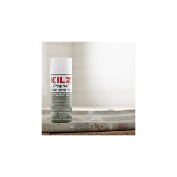 Kilz Original Low Odor Oil-Based Interior Primer Sealer Stainblocker, White, 13 Oz.