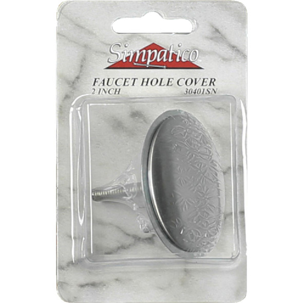 Lasco 2 In. Satin Nickel Faucet Hole Cover 30401SN 402228