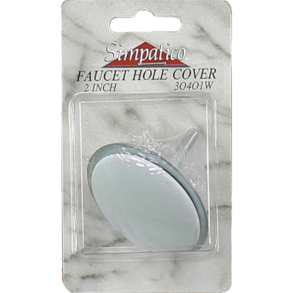Lasco 2 In. White Faucet Hole Cover 30401W 402234