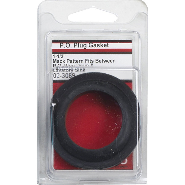 Lasco 2-3/8 In. OD x 1-7/8 In. ID Rubber Black Gasket