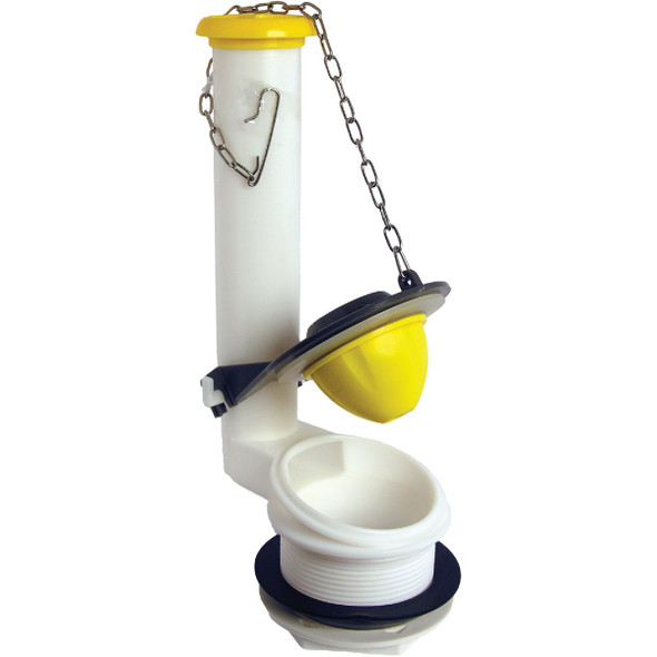 Lasco 2 In. 1.6 GPF Adjustable Flush Valve with Flapper and Chain 04-2105