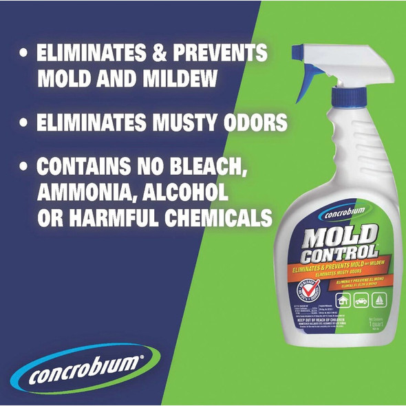 Concrobium Mold Control 32 Oz. Stops & Prevents Mold & Mildew Inhibitor 25326CAL 630548
