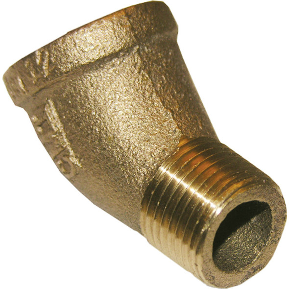Lasco 3/8 In. FPT x 3/8 In. MPT 45 Deg. Brass Street Elbow (1/8 Bend) 17-9017
